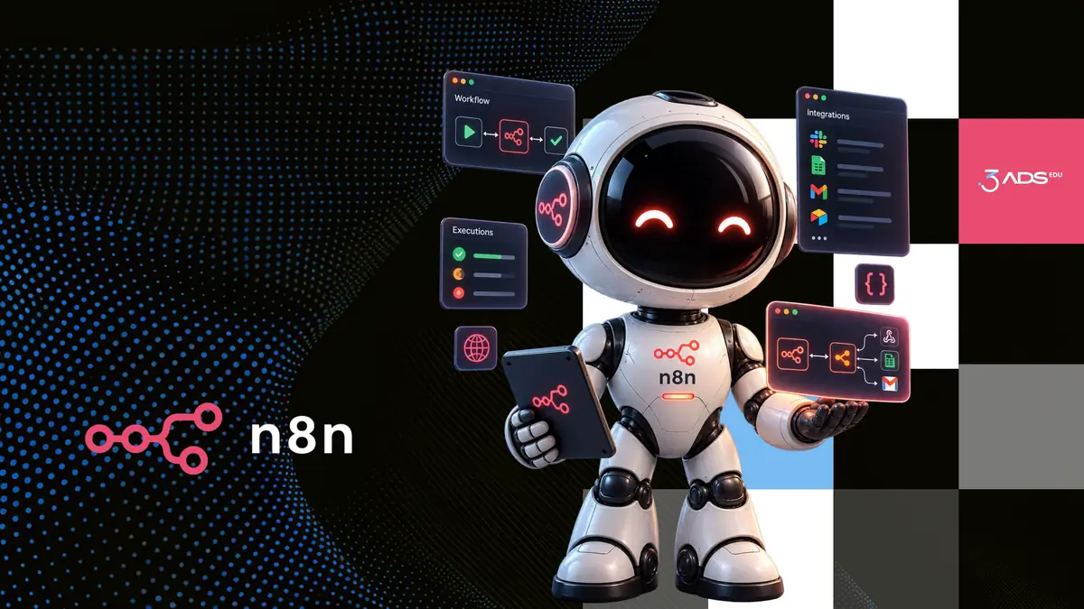 Capa do Guia prático de n8n para automação de tarefas
